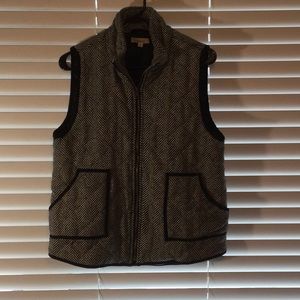 Black and White Chevron Vest